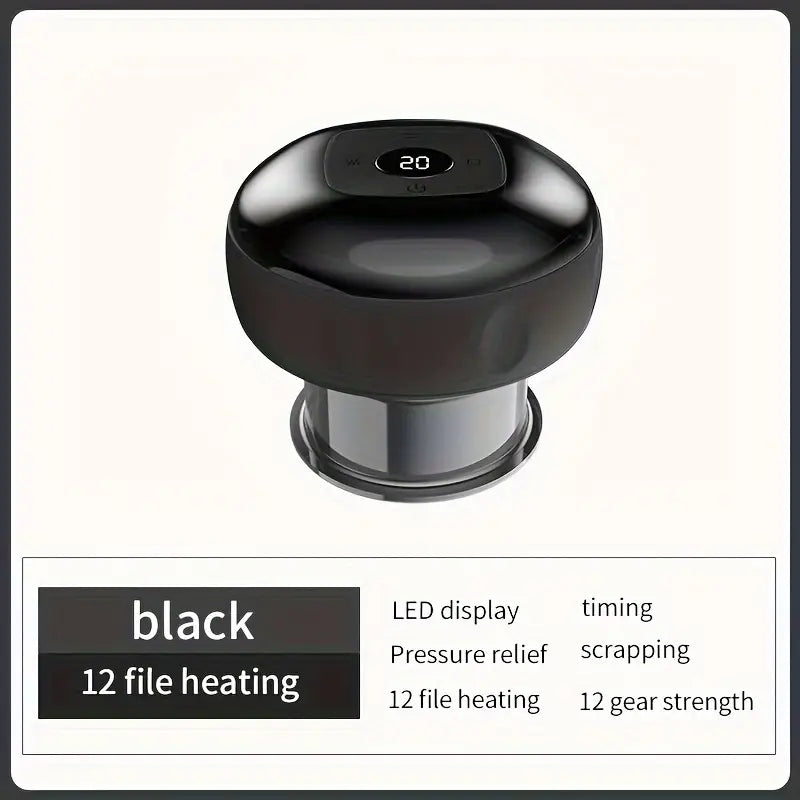 Vacuum Cupping Massager with Electric Heating