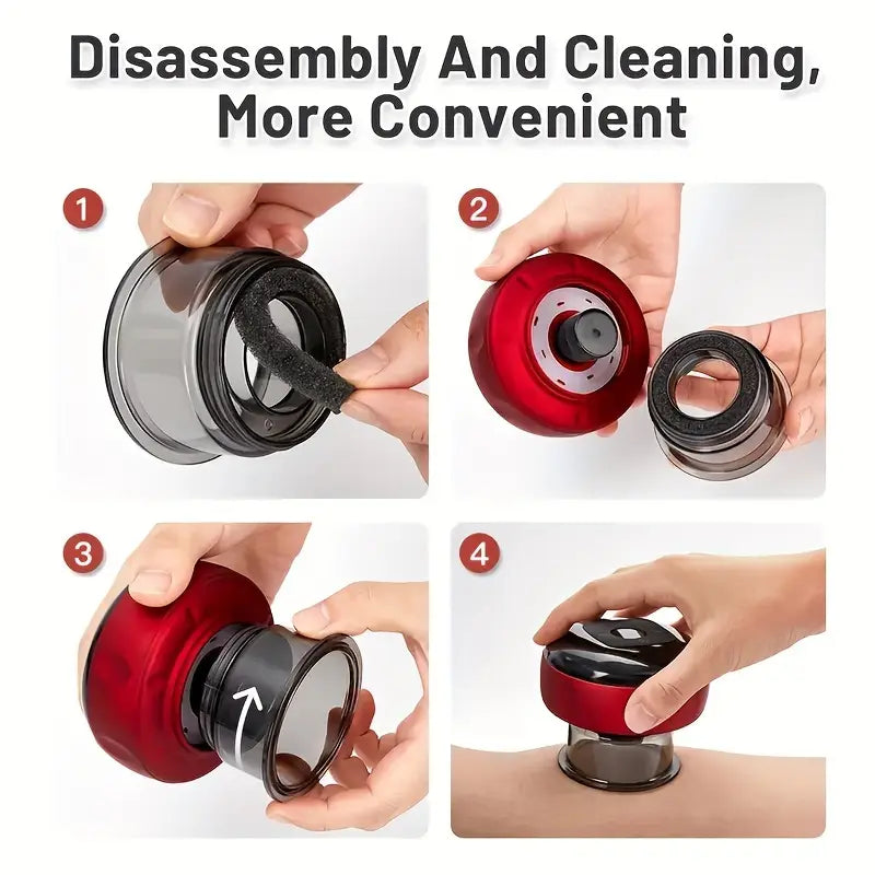 Vacuum Cupping Massager with Electric Heating
