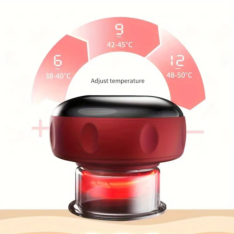 Vacuum Cupping Massager with Electric Heating