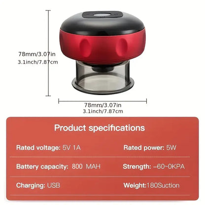 Vacuum Cupping Massager with Electric Heating